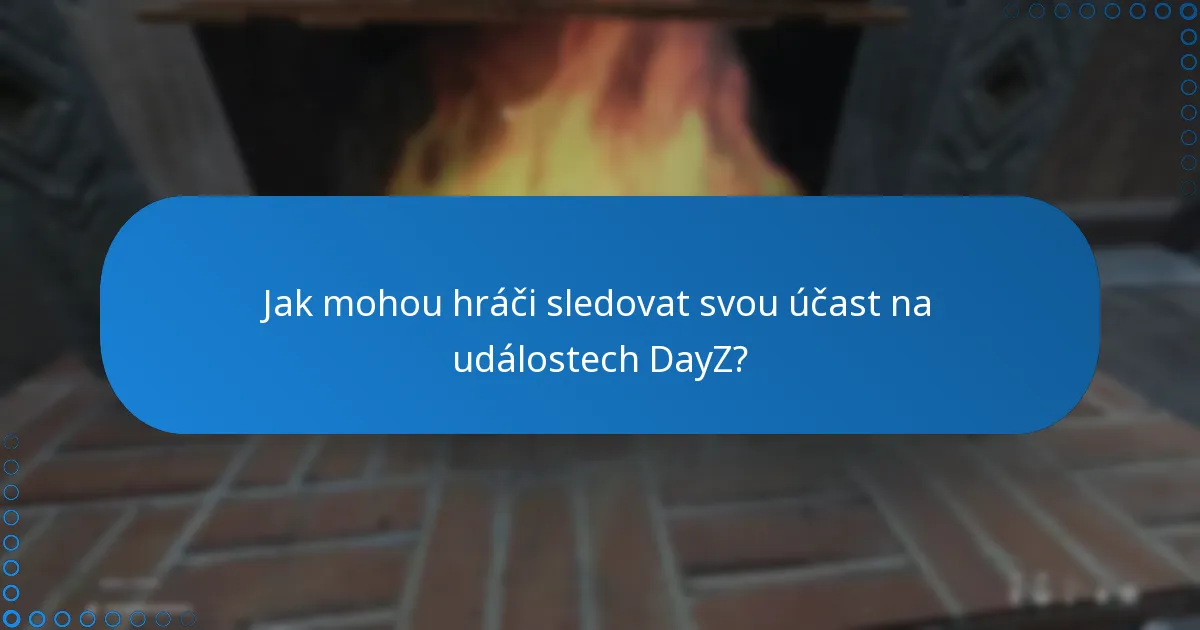 Jak mohou hráči sledovat svou účast na událostech DayZ?